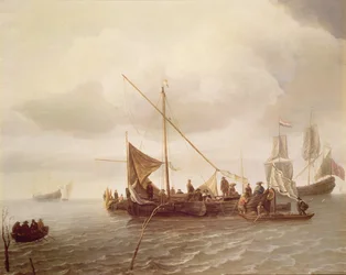 Shipping Scene, 17th Century